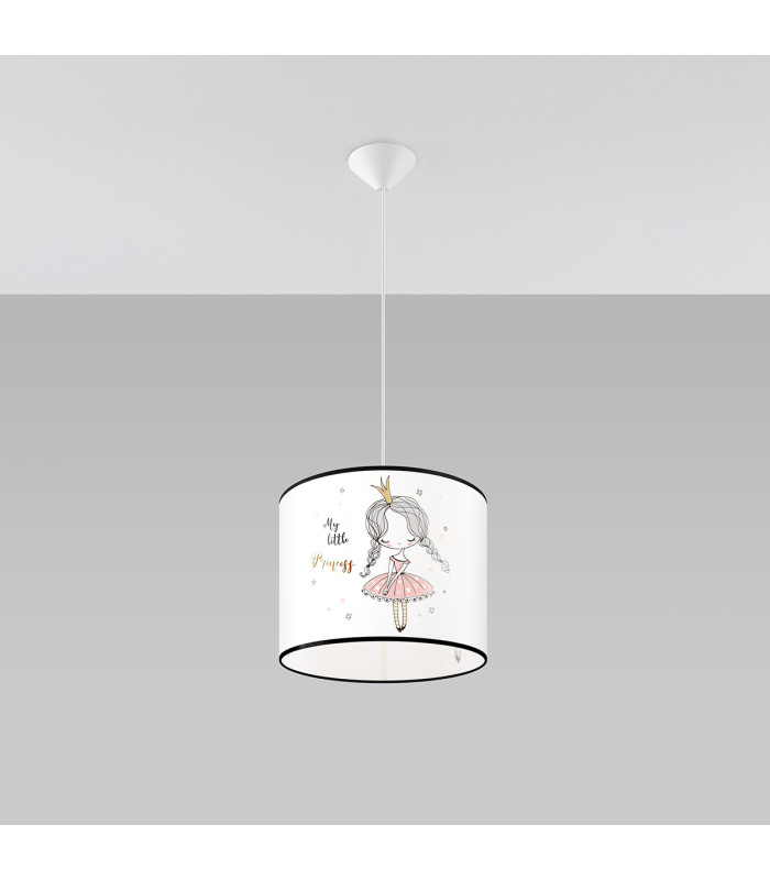 Princess Cylindrical Pendant Ceiling Light 30cm-3