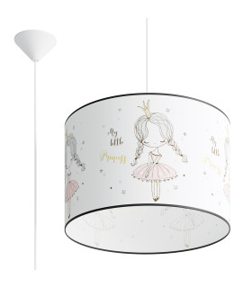 Princess Cylindrical Pendant Ceiling Light 40cm-1
