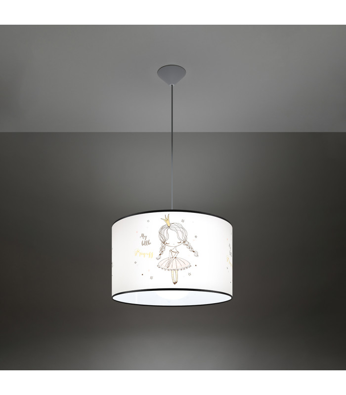 Princess Cylindrical Pendant Ceiling Light 40cm-2