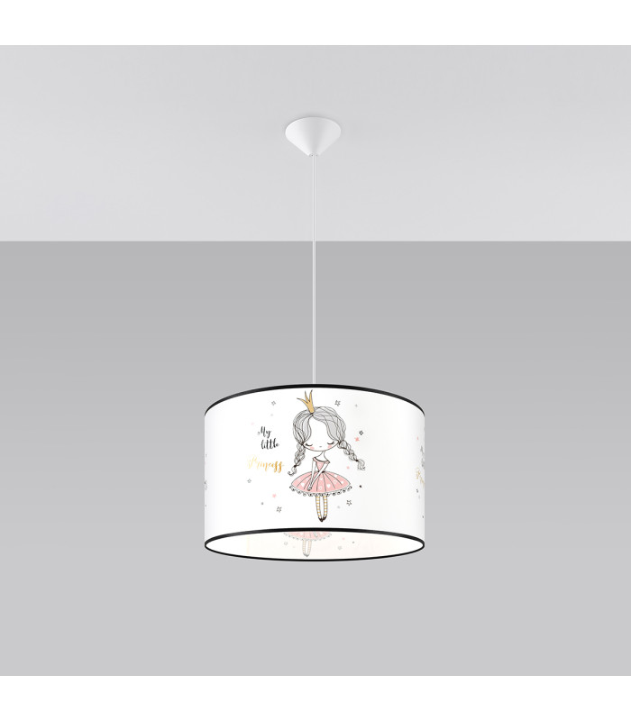 Princess Cylindrical Pendant Ceiling Light 40cm-3