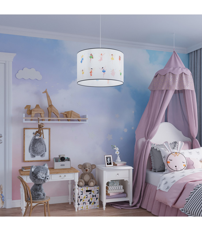 Fairy Cylindrical Pendant Ceiling Light 40cm-6