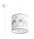 Cat Cylindrical Pendant Ceiling Light 30cm-1