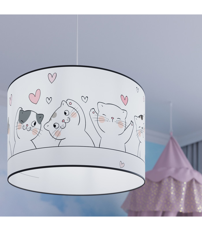 Cat Cylindrical Pendant Ceiling Light 30cm-10