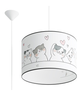 Cat Cylindrical Pendant Ceiling Light 40cm-1