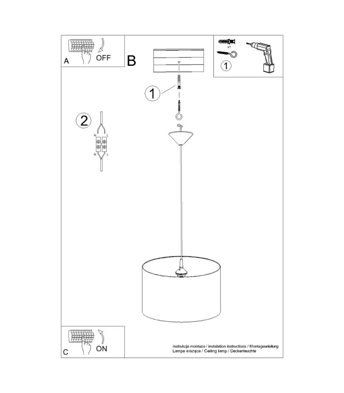 Cat Cylindrical Pendant Ceiling Light 40cm-5