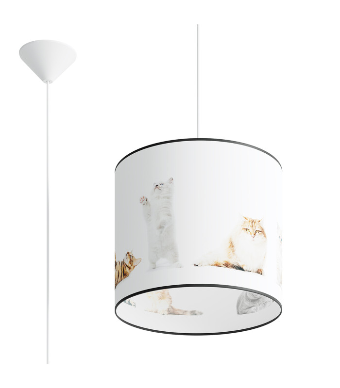 Koty Cylindrical Pendant Ceiling Light Kitty 30cm-1