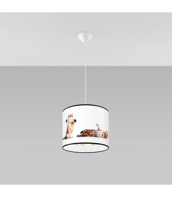 Koty Cylindrical Pendant Ceiling Light Kitty 30cm-2