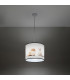 Koty Cylindrical Pendant Ceiling Light Kitty 30cm-4