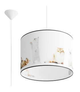Koty Cylindrical Pendant Ceiling Light Kitty 40cm-1