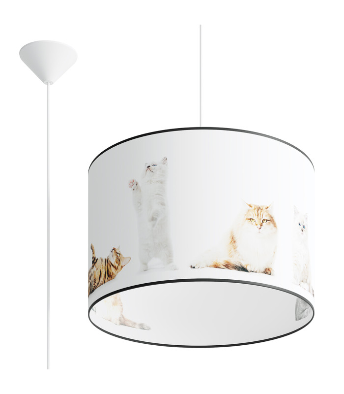 Koty Cylindrical Pendant Ceiling Light Kitty 40cm-1