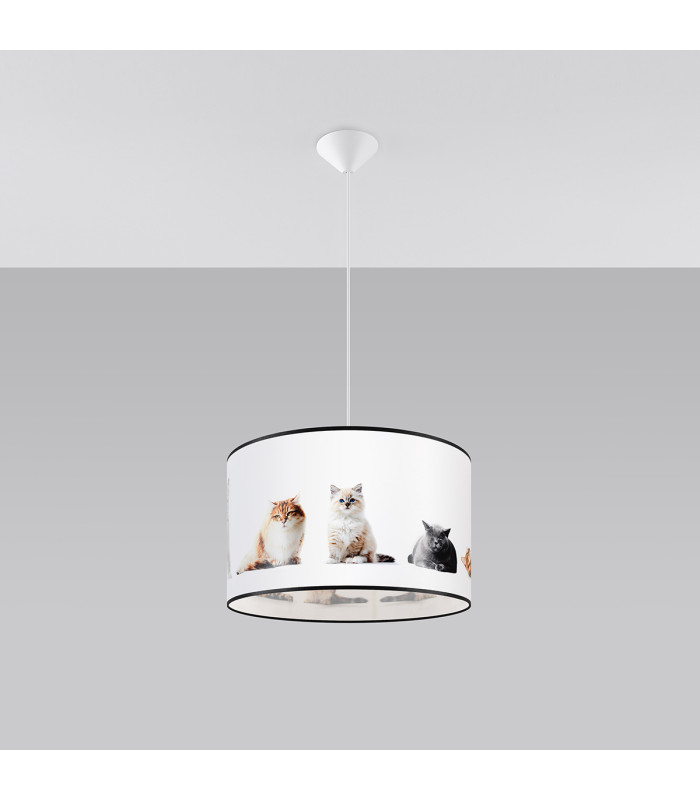 Koty Cylindrical Pendant Ceiling Light Kitty 40cm-3