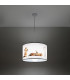 Koty Cylindrical Pendant Ceiling Light Kitty 40cm-4