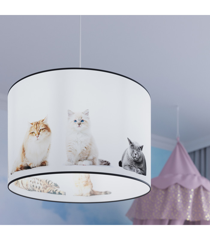 Koty Cylindrical Pendant Ceiling Light Kitty 40cm-10
