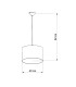 Piłka Cylindrical Pendant Ceiling Light Football A 40cm-4