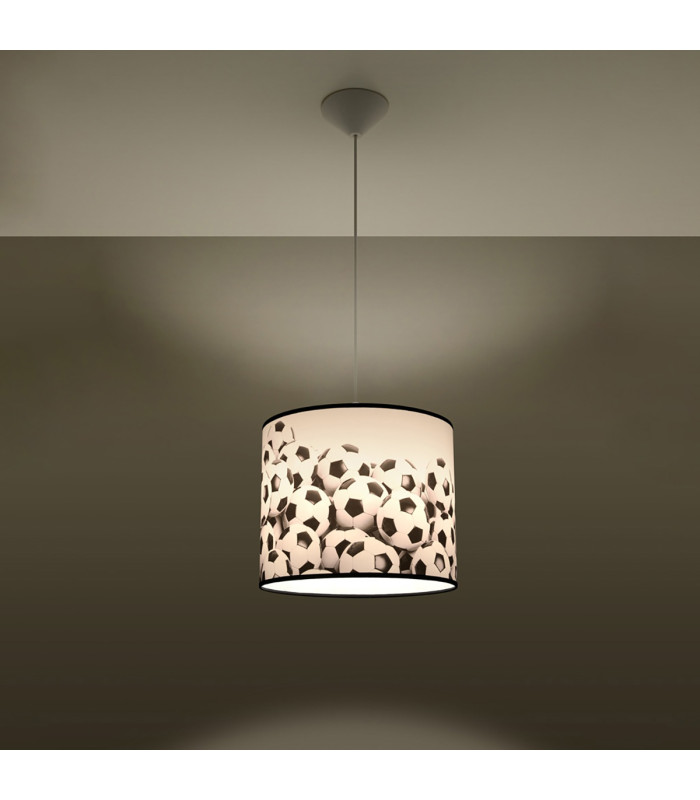 Piłka Cylindrical Pendant Ceiling Light Football B 30cm-2