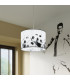 Piłka Cylindrical Pendant Ceiling Light Football B 30cm-8