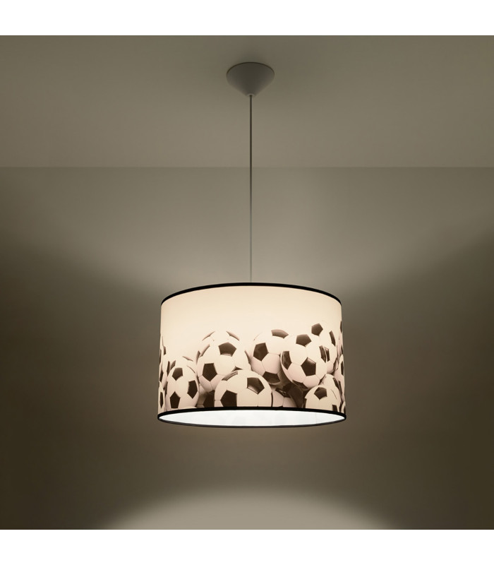 Piłka Cylindrical Pendant Ceiling Light Football B 40cm-2