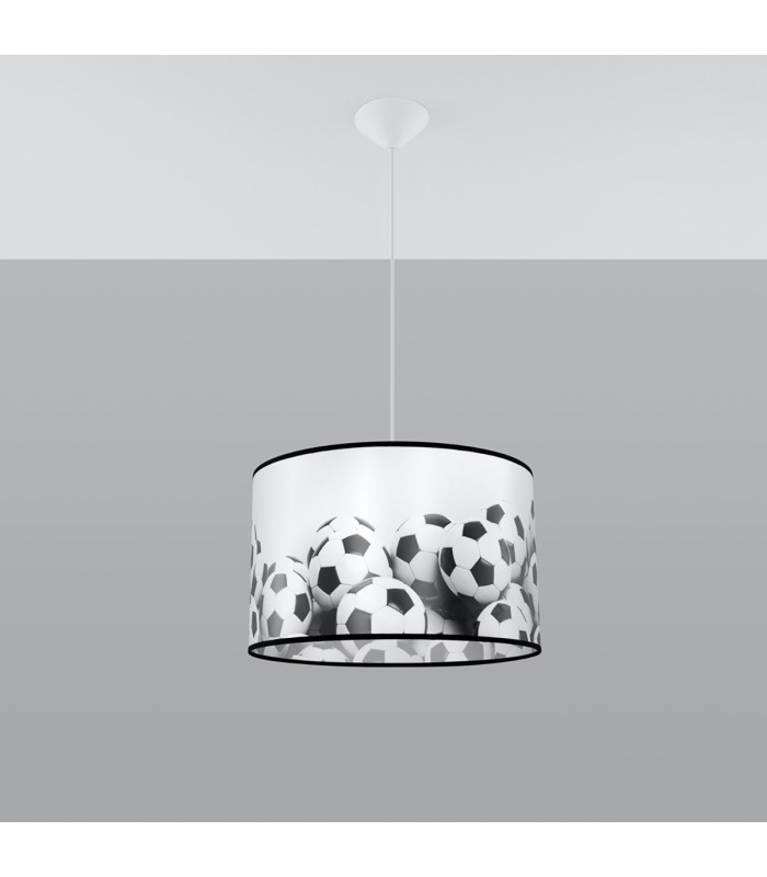 Piłka Cylindrical Pendant Ceiling Light Football B 40cm-3