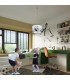 Piłka Cylindrical Pendant Ceiling Light Football B 40cm-6