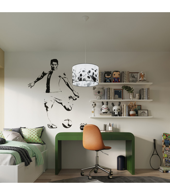 Piłka Cylindrical Pendant Ceiling Light Football B 40cm-7