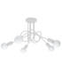 Loop Multi Arm Semi Flush Ceiling Lamp 5 White-1