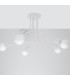 Loop Multi Arm Semi Flush Ceiling Lamp 5 White-3
