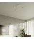 Loop Multi Arm Semi Flush Ceiling Lamp 5 White-5