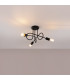 Loop Multi Arm Semi Flush Ceiling Lamp 3 Black-2