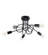 Loop Multi Arm Semi Flush Ceiling Lamp 5 Black-1