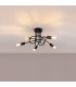 Loop Multi Arm Semi Flush Ceiling Lamp 5 Black-2