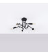 Loop Multi Arm Semi Flush Ceiling Lamp 5 Black-3