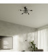 Loop Multi Arm Semi Flush Ceiling Lamp 5 Black-6