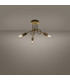 Loop Multi Arm Semi Flush Ceiling Lamp 3 Glossy Gold-2