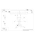 Loop Multi Arm Semi Flush Ceiling Lamp 3 Glossy Gold-6