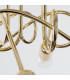 Loop Multi Arm Semi Flush Ceiling Lamp 5 Glossy Gold-4