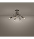 Loop Multi Arm Semi Flush Ceiling Lamp 5 Chrome-2
