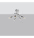 Loop Multi Arm Semi Flush Ceiling Lamp 5 Chrome-3