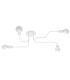 Vector Multi Arm Semi Flush Ceiling Lamp 4 White-1