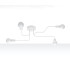 Vector Multi Arm Semi Flush Ceiling Lamp 4 White-3