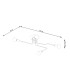 Vector Multi Arm Semi Flush Ceiling Lamp 4 White-4