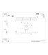Vector Multi Arm Semi Flush Ceiling Lamp 4 White-5