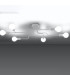 Vector Multi Arm Semi Flush Ceiling Lamp 6 White-2