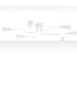 Vector Multi Arm Semi Flush Ceiling Lamp 6 White-3