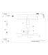 Vector Multi Arm Semi Flush Ceiling Lamp 6 White-6