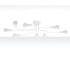 Vector Multi Arm Semi Flush Ceiling Lamp 8 White-3