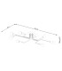Vector Multi Arm Semi Flush Ceiling Lamp 8 Black-4