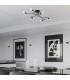 Vector Multi Arm Semi Flush Ceiling Lamp 8 Black-7