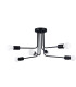 Norah Multi Arm Semi Flush Ceiling Lamp 6 Black-1