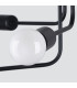 Norah Multi Arm Semi Flush Ceiling Lamp 6 Black-4