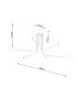 Norah Multi Arm Semi Flush Ceiling Lamp 6 Black-5